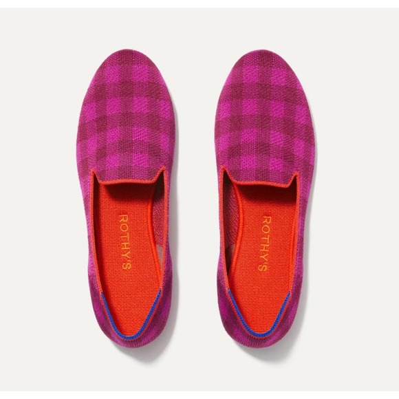 Rothy's Limited Edition The Cherry Gingham Slip On Ballet FlatSize W10 NWOB